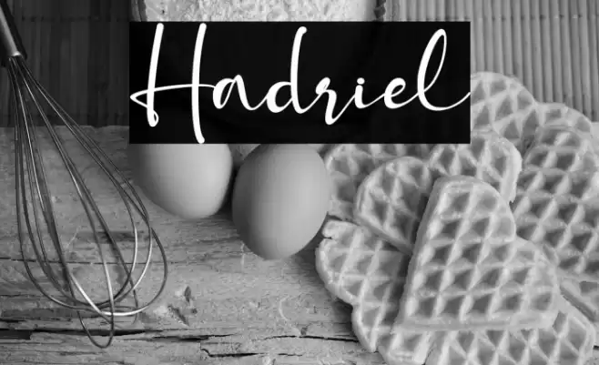 Hadriel Font examples