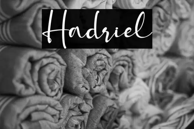 Hadriel Font examples