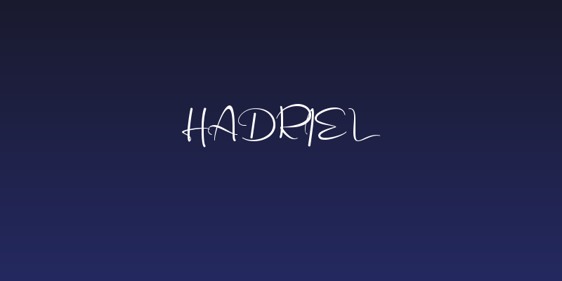 Hadriel Social Header