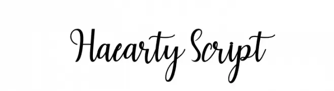 HaeartyScript  Fuentes Gratis Descargar