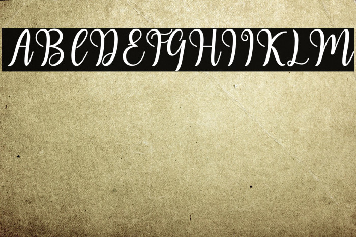 HaeartyScript Font examples