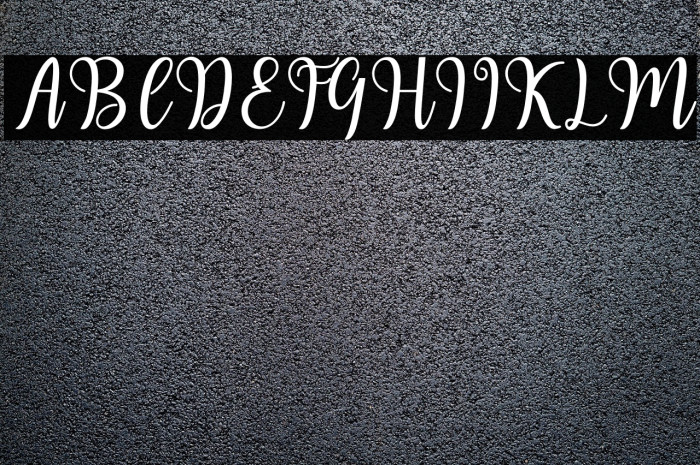 HaeartyScript Font examples