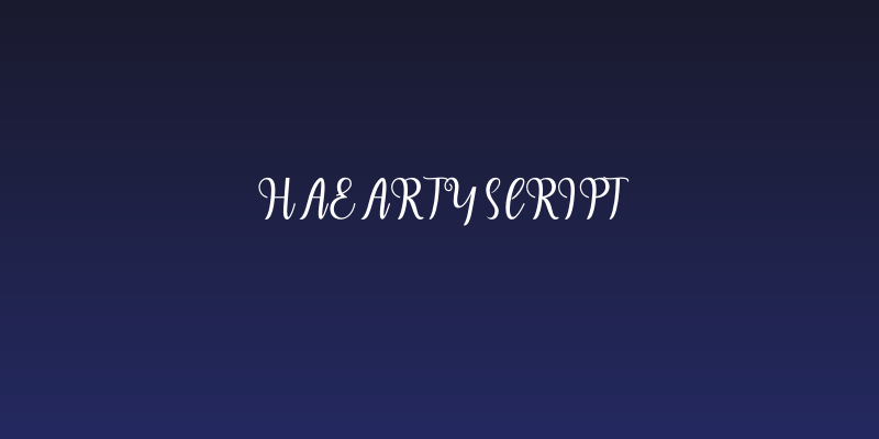 HaeartyScript Social Header