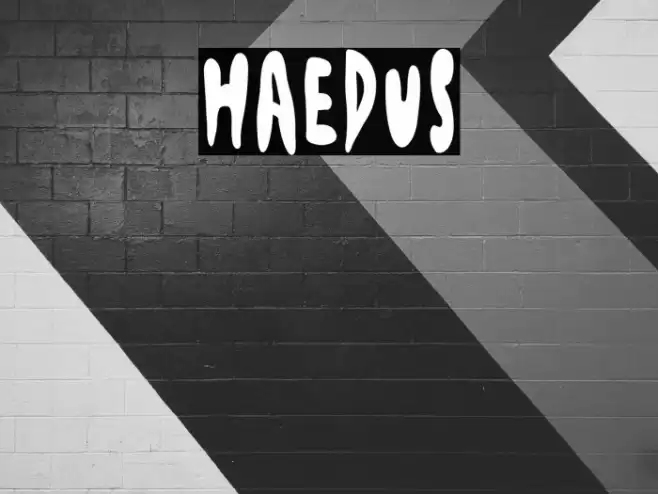 Haedus Font examples