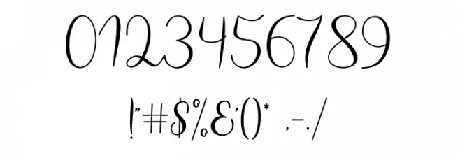 HaertbelScript Font OTHER CHARS