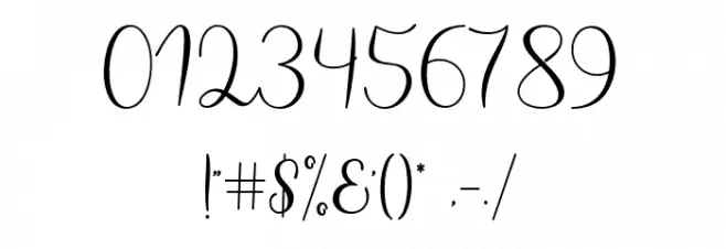 HaertbelScript Font OTHER CHARS