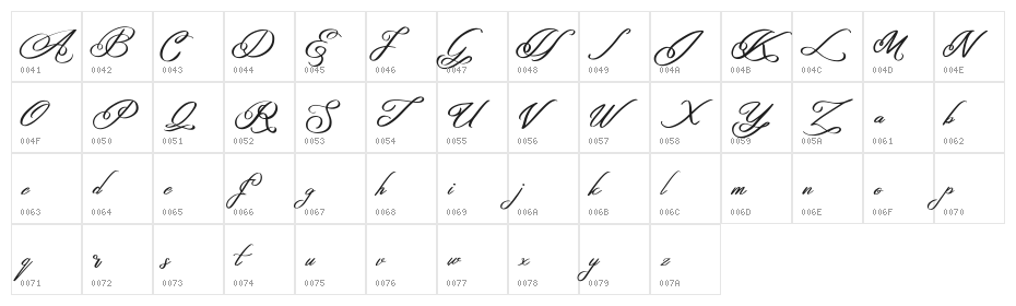 Hafala FREE Character Map