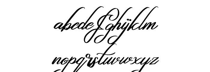 Hafala FREE Font LOWERCASE