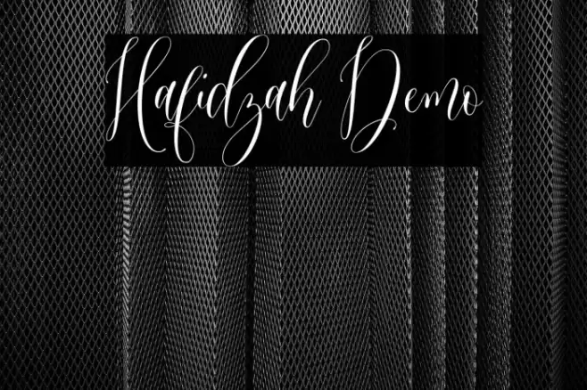 Hafidzah Demo Font examples