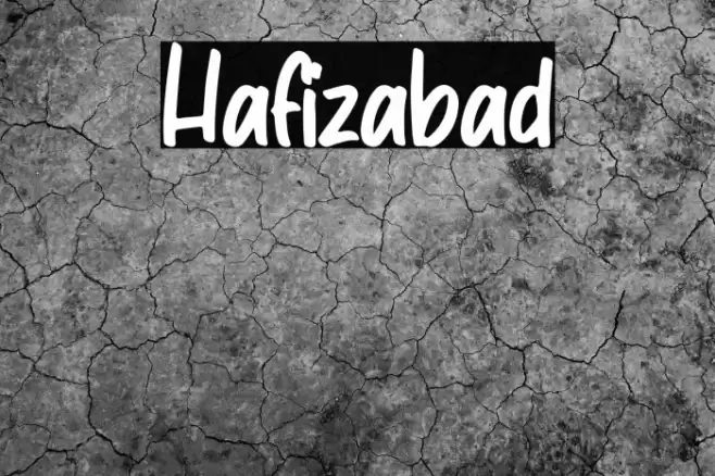 Hafizabad 字体 examples