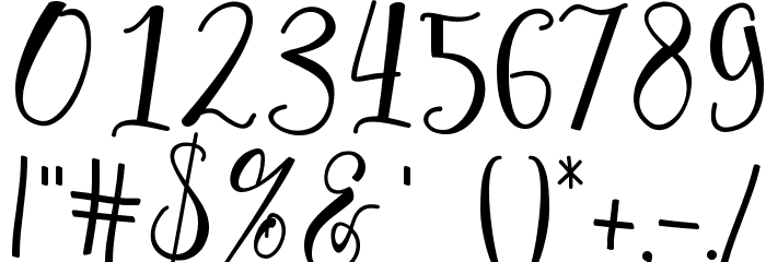 Hafizan Script Font OTHER CHARS