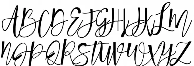 Hafizan Script Schriftart Groß