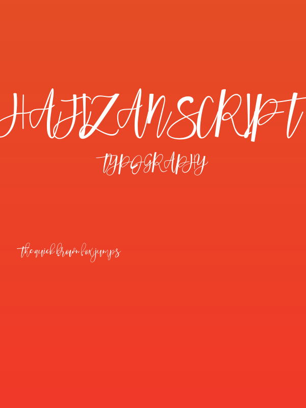 Hafizan Script Poster