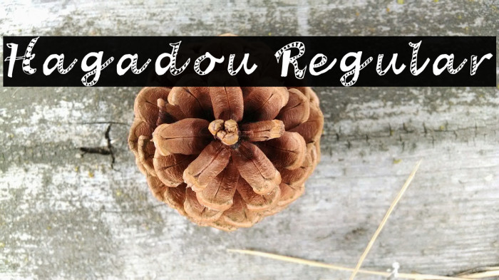 Hagadou Regular फ़ॉन्ट examples