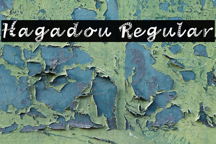 Hagadou Regular फ़ॉन्ट examples