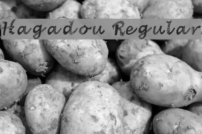 Hagadou Regular Font examples