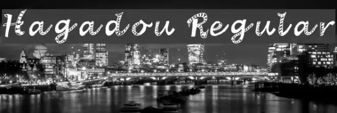 Hagadou Regular Font examples