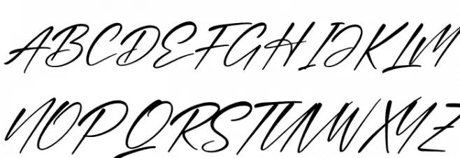 Hageton Italic Font Litere mari