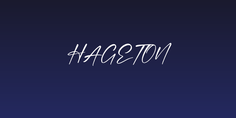 Hageton Social Header