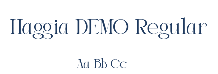 Haggia DEMO Regular Font Preview