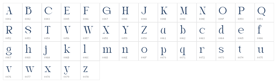Haggia DEMO Regular Character Map
