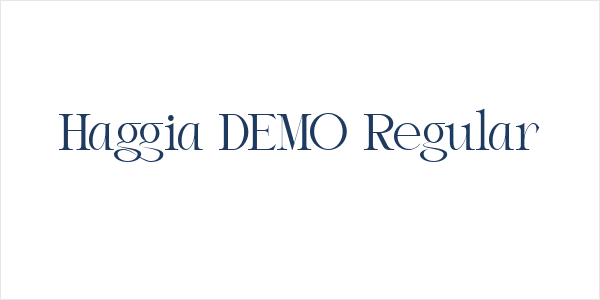 Haggia DEMO Regular Logo