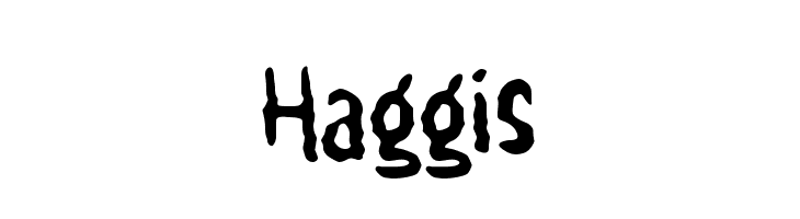 Haggis  नि: शुल्क फ़ॉन्ट्स डाउनलोड