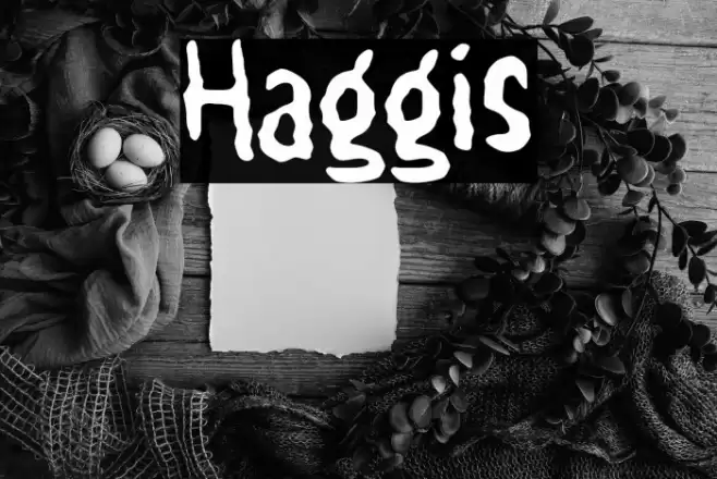 Haggis Font examples