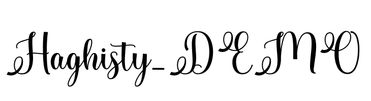 Haghisty_DEMO  font caratteri gratis