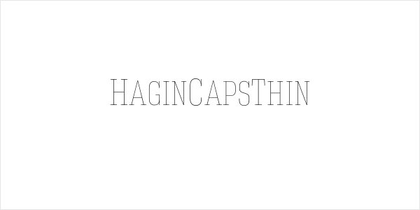 HaginCapsThin Logo