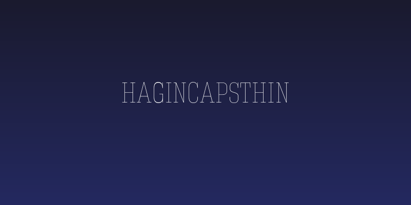 HaginCapsThin Social Header