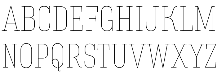 HaginCapsThin Font LOWERCASE