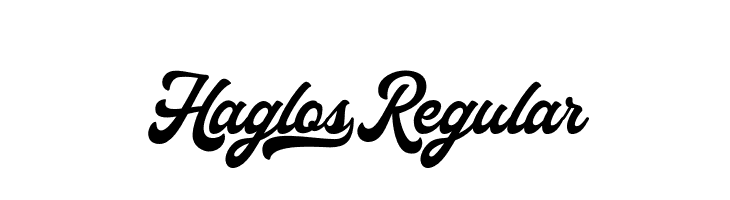 Haglos Regular Font - FFonts.net