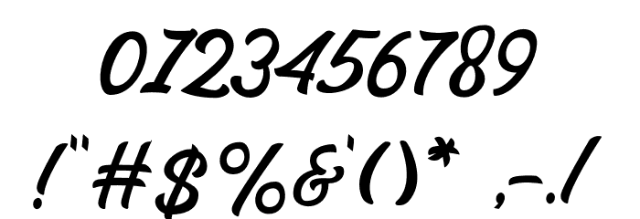 Haglos Regular Font OTHER CHARS