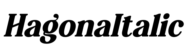 Hagona Italic  Fuentes Gratis Descargar