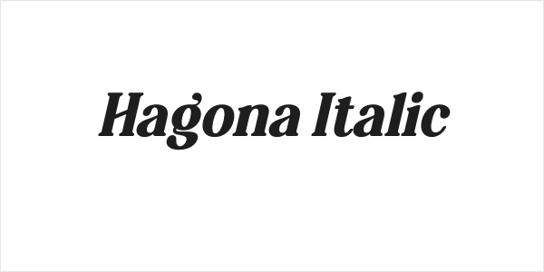 Hagona Italic Logo