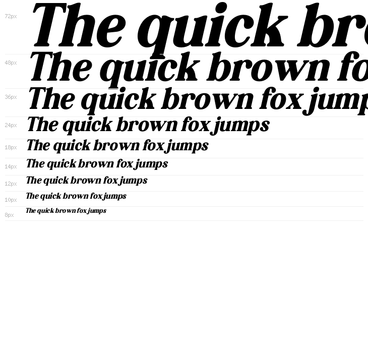 Hagona Italic Waterfall