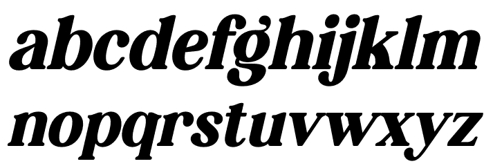 Hagona Italic Font LOWERCASE