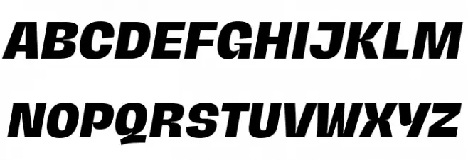 Hagrid Text Trial Extrabold Italic Fuentes MAYÚSCULAS