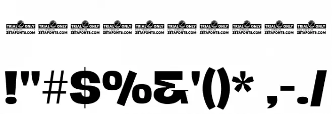 Hagrid Text Trial Extrabold Font OTHER CHARS