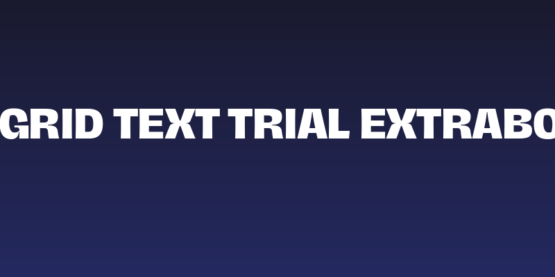 Hagrid Text Trial Extrabold Social Header