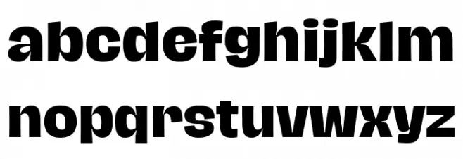 Hagrid Text Trial Extrabold फ़ॉन्ट लोअरकेस
