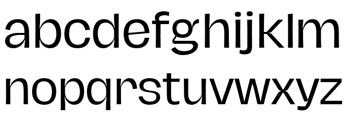 Hagrid Trial Regular Font LOWERCASE