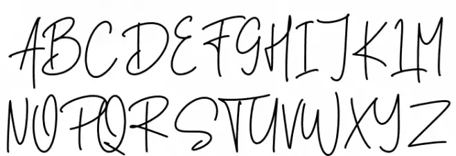 Haguiesta Font UPPERCASE