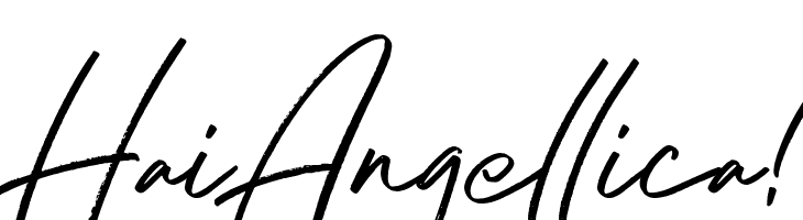 Hai Angellica!  Fuentes Gratis Descargar