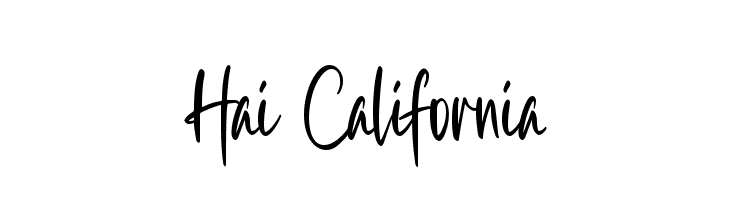 Hai California  les polices de caractères gratuit tlcharger