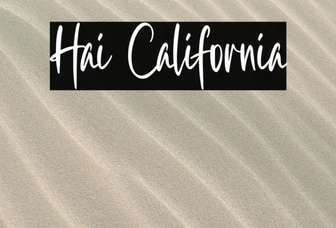 Hai California Example 1