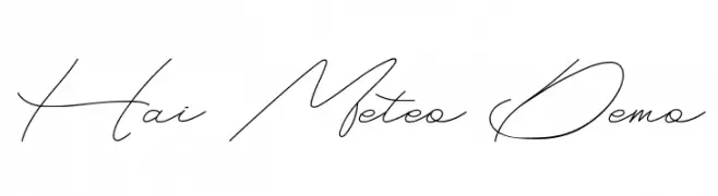 Hai Meteo Demo  Frei Schriftart Herunterladen