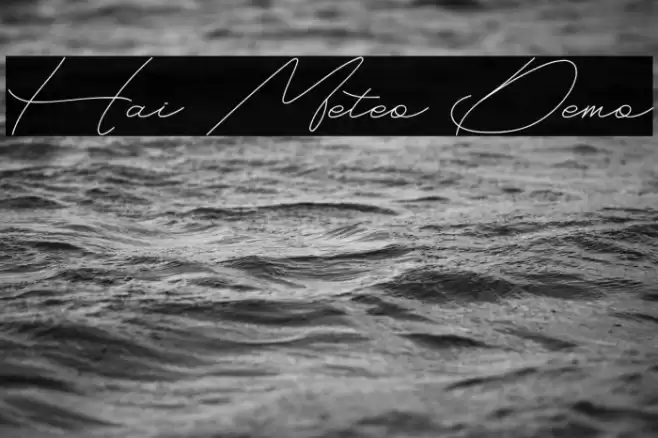 Hai Meteo Demo Font examples