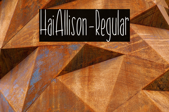 HaiAllison-Regular Example 2
